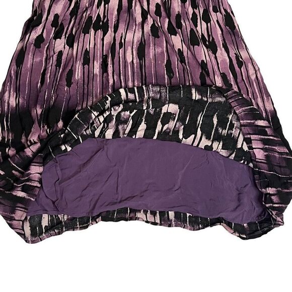 J. Jill Women's Purple and Black Abstract Sleeveless Sundress Size Medium - Picture 5 of 9